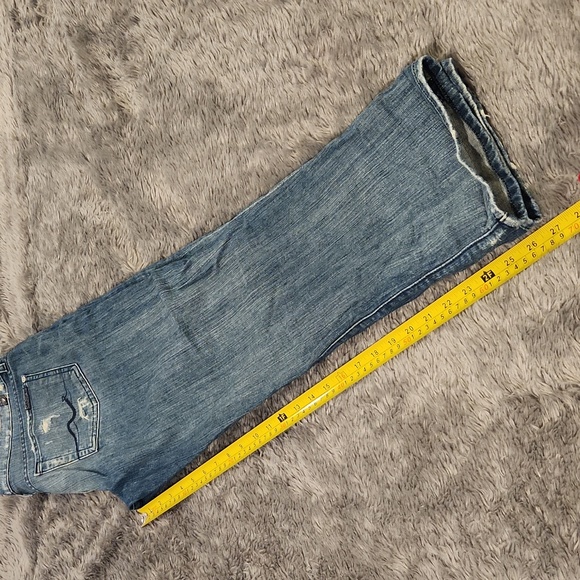 7 For All Mankind Light Blue "Rickie" Distressed Boyfriend Jeans Size 30! - Picture 15 of 15